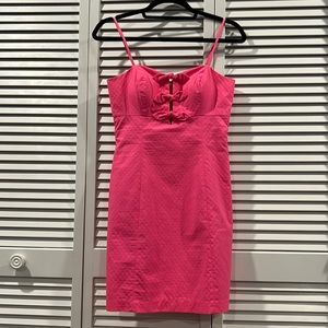 Lilly Pulitzer hot pink dress. Size 0
